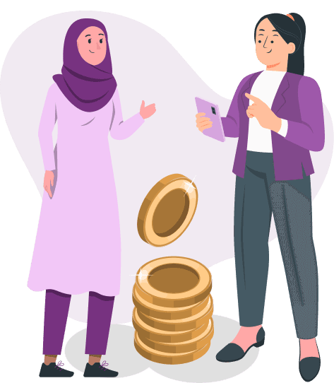 Transfer Emas Illustration